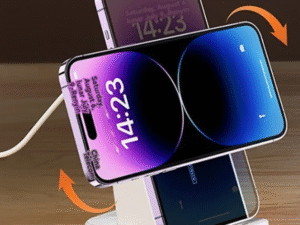 2-in-1 Wireless Charger & 3D Sound Speaker Stand