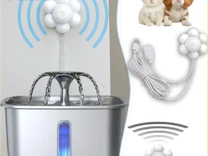1PC Automatic Pet Water Fountain with Motion Sensor USB Smart Induction Dispenser with Filter for Cats Dogs Drinking Accessory
