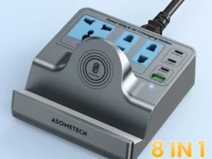 8-in-1 USB Type-C Fast Wireless Charger Stand & Extender