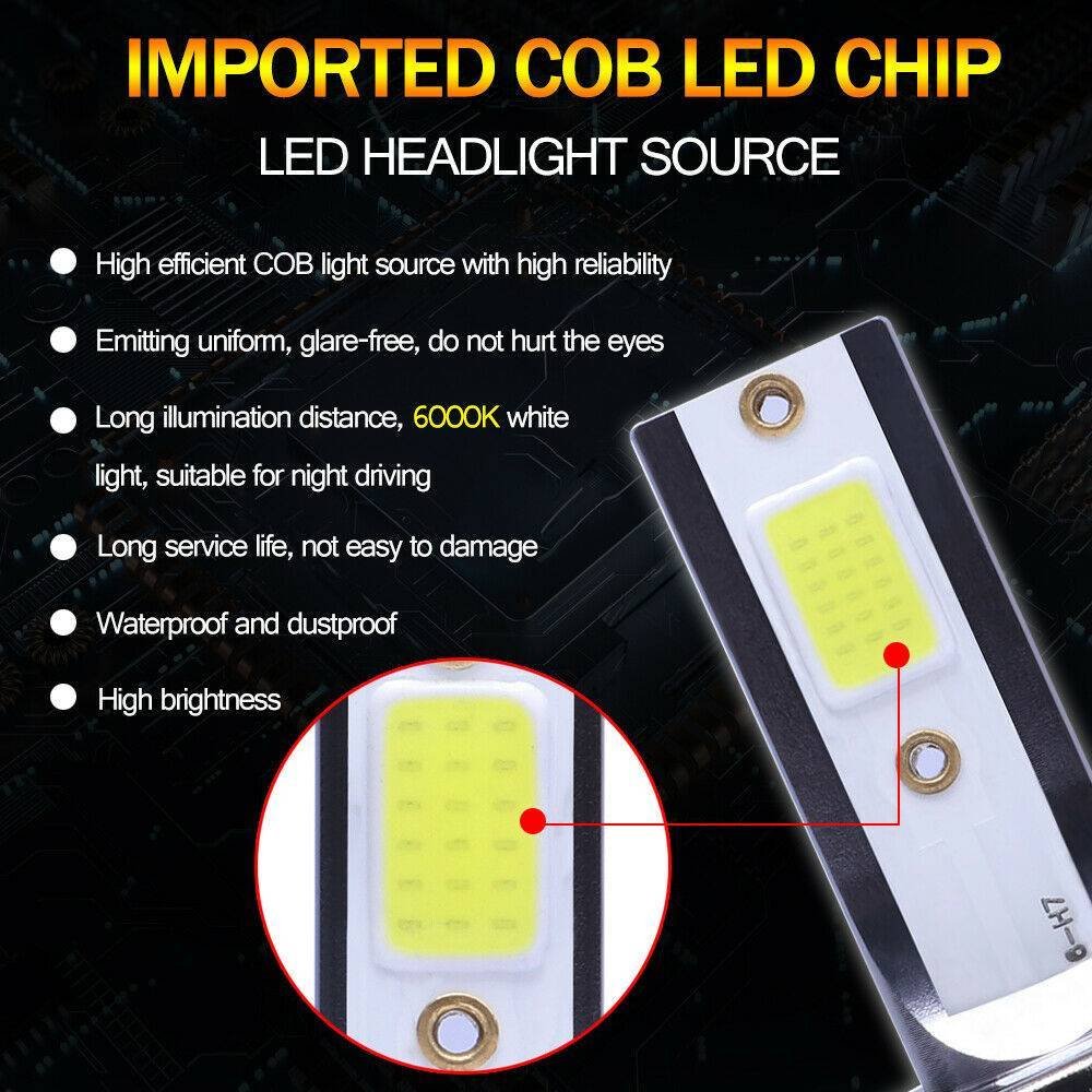 2x H7 LED Headlight Bulb Kit High Low Beam 8000K Super Blue 26000LM Light Bulb - Image 7