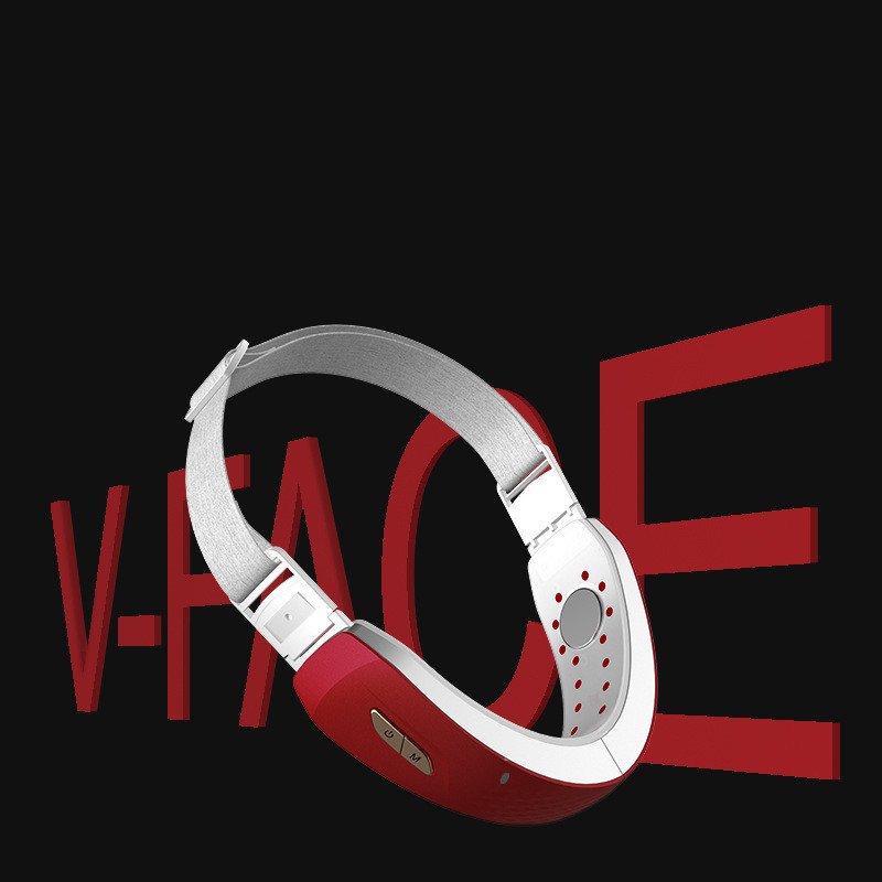 LED Photon Therapy V-shaped Slimming Facial Micro-Current Electric Vibration Lifting Massager - Image 3