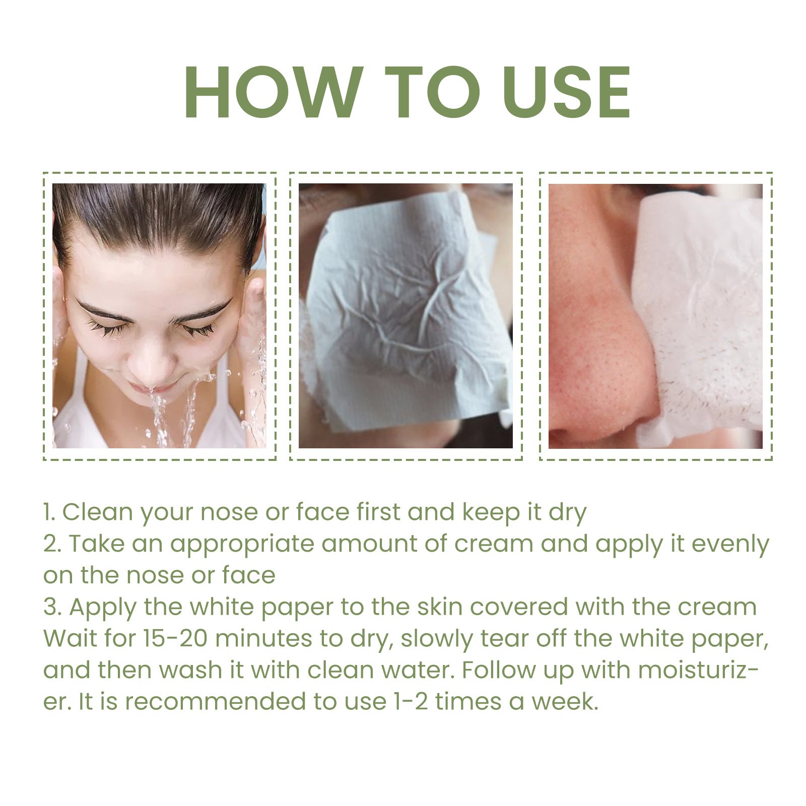 Blackhead Remover Tools -15g Blackhead Creamwith 40Pcs Blackhead Pore Strips - Image 7