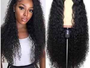 AA Hair Front Wig Womens Brazilian Human Long Curly Lace Wavy Hair Wigs US