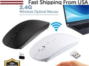 2.4GHz USB Wireless Optical Mouse Mice For Macbook Pro Air PC