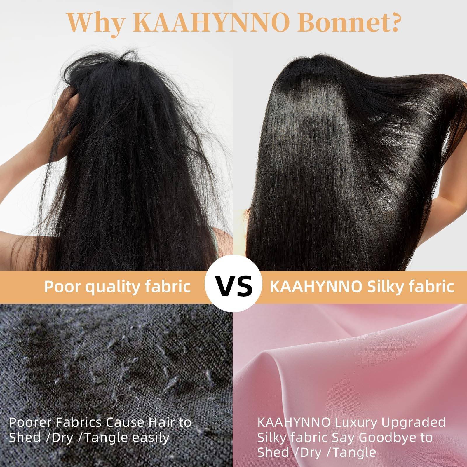 Silk Bonnet, Satin Hair Bonnet For Sleeping For Wavy Curly Natural Hair - Image 8