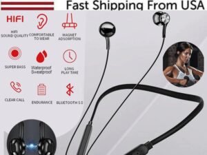 Waterproof Bluetooth 5.0 Earbuds Stereo Sport Wireless Headphones In Ear Headset