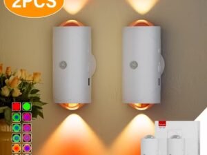 4PCS Color-sensing Motion Night Lights, Wall Lights, Cabinet Lights, Decorative Lights, With Three Lighting Modes, Available In Multiple Colors, Featuring Magnetic Installation