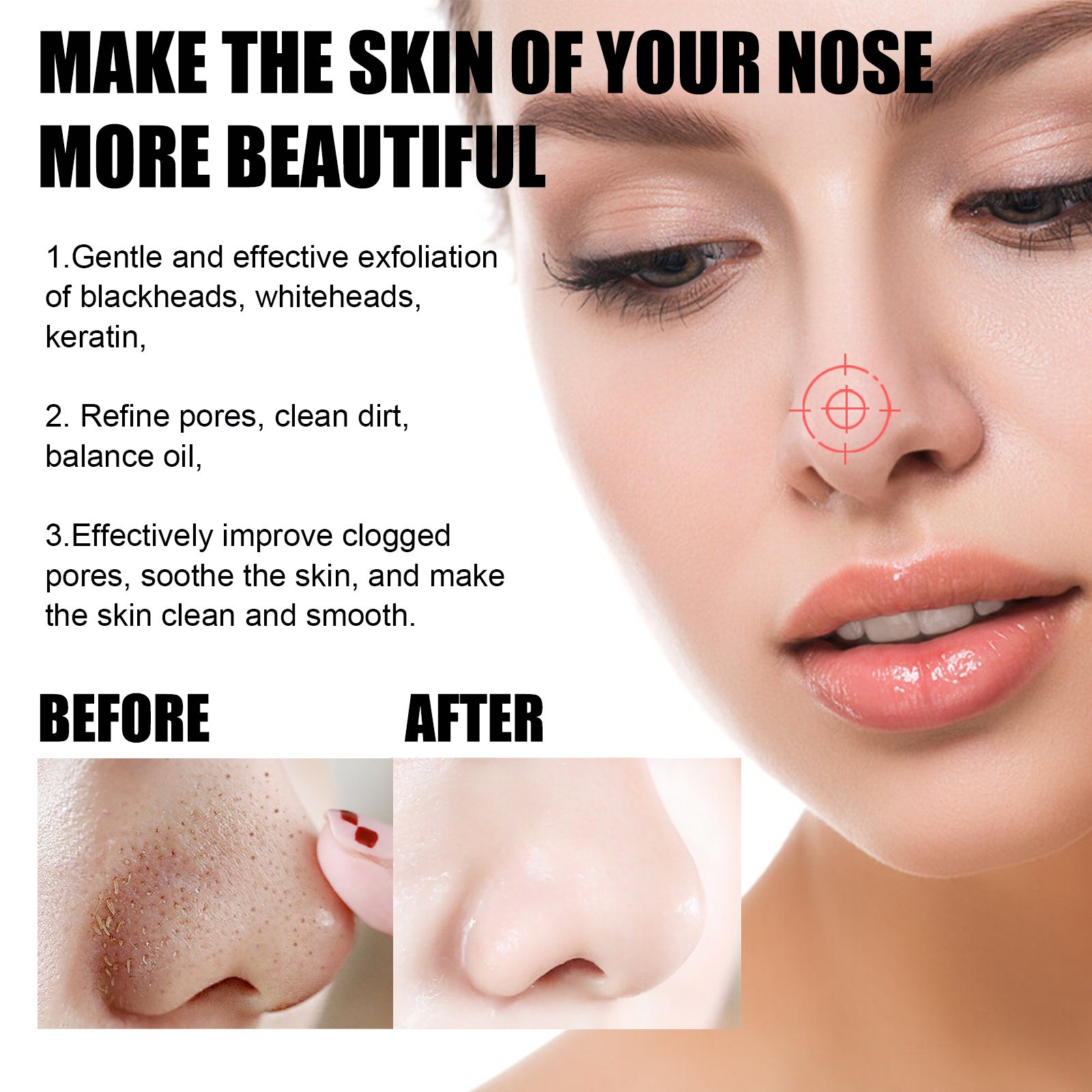 Blackhead Remover Tools -15g Blackhead Creamwith 40Pcs Blackhead Pore Strips - Image 4